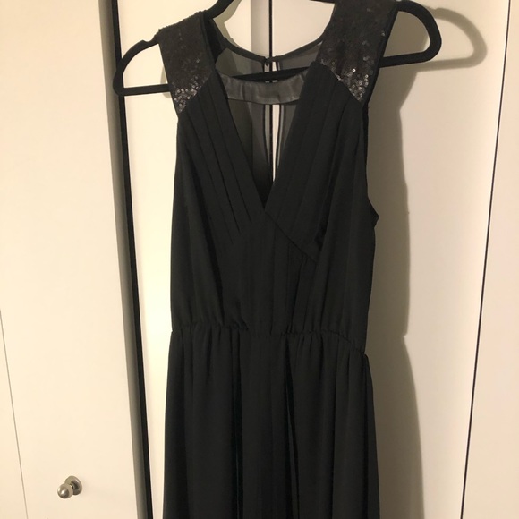 BCBG Black Floor Length Dress - Picture 2 of 11